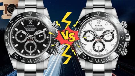 rolex daytona dial nero o bianco|⚪️⚫️ CONFRONTO il Rolex Daytona Bianco VS Nero.